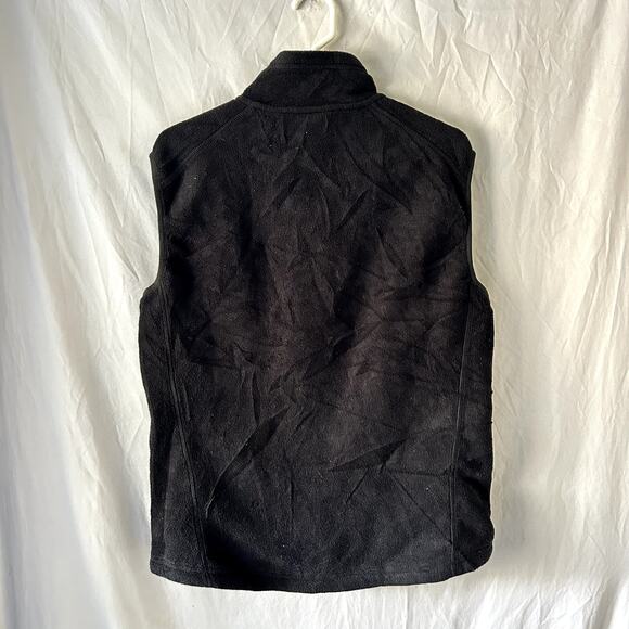 REI Performance Fleece Vest Mens M Black Full Zip Pockets Jacket Hiking Camping - Picture 2 of 6